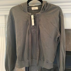 NWT Anthropologie women’s petite hoodie.  Small